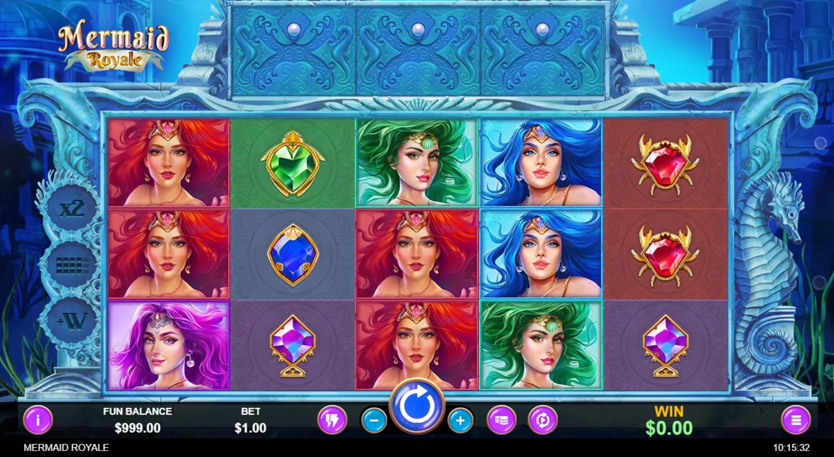 Mermaid Royale slot gameplay screenshot
