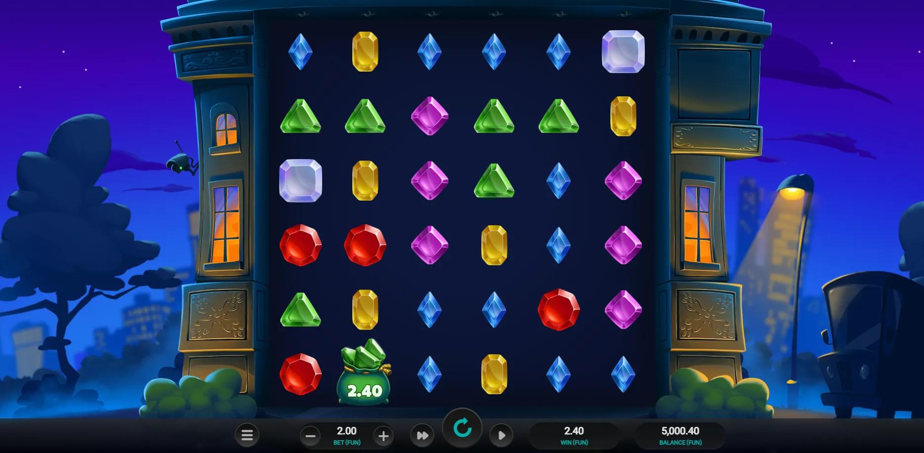Midnight Marauder Dream Drop slot gameplay screenshot