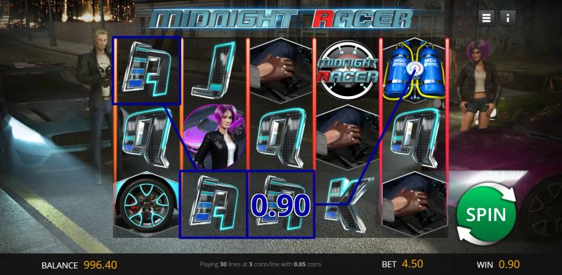 Midnight Racer gameplay screenshot