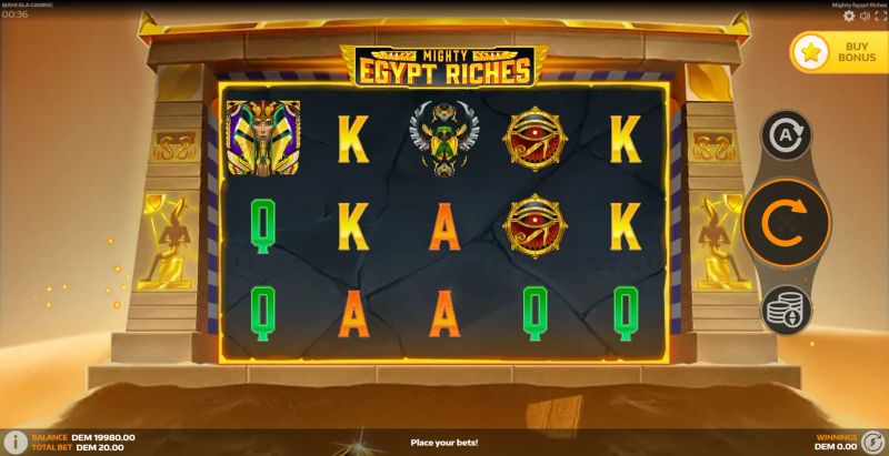 Mighty Egypt Riches gameplay screenshot