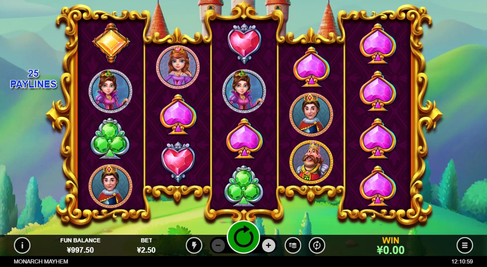 Monarch Mayhem slot gameplay screenshot