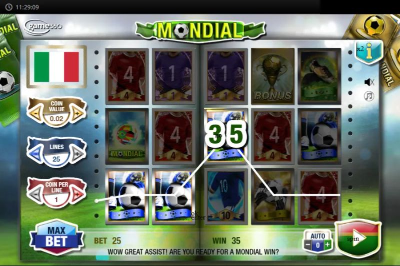 Mondial gameplay screenshot