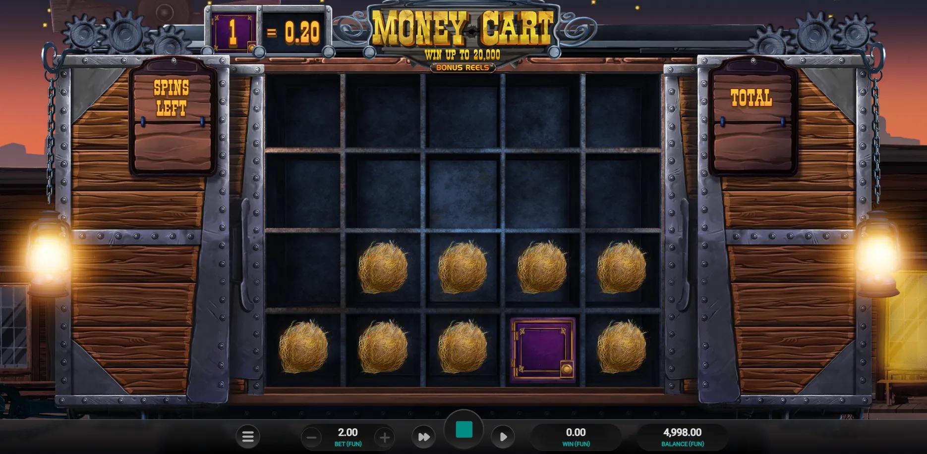 Money Cart slot gameplay screenshot