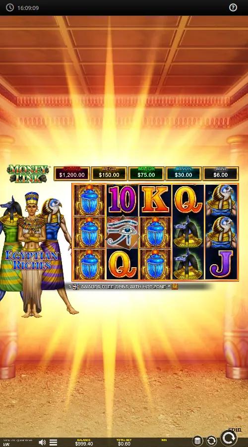 Money Link Egyptian Riches gameplay screenshot