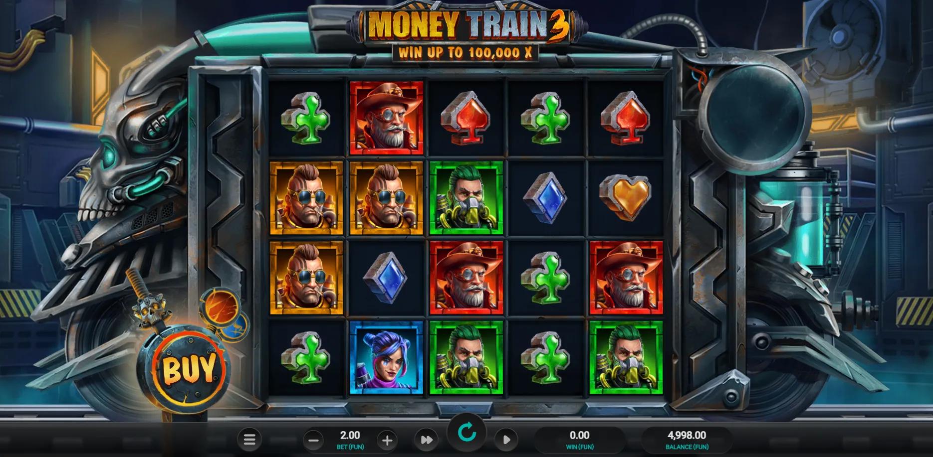 Money Train 3 slot gameplay screenshot