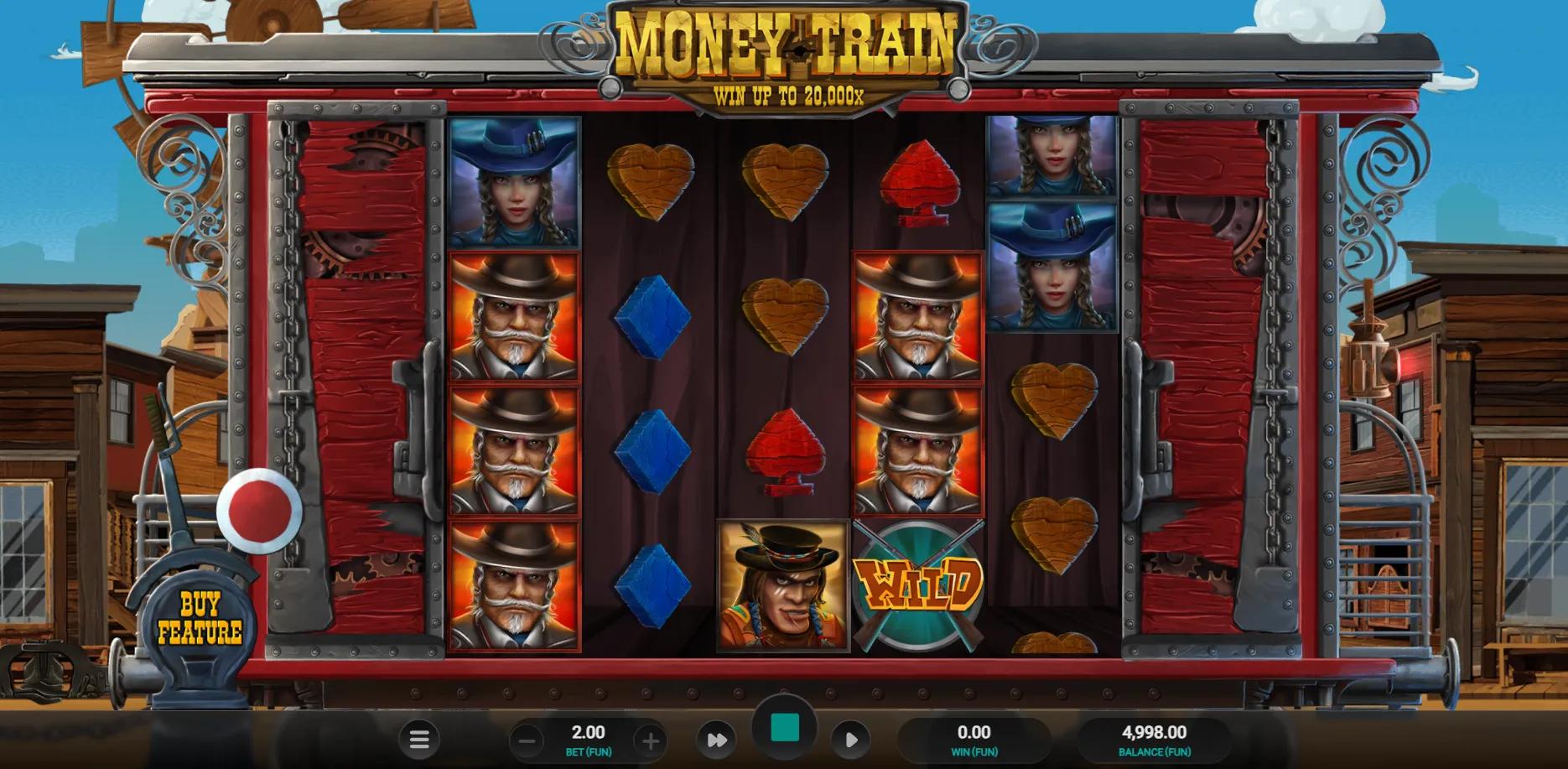 Money Train slot gameplay screenshot