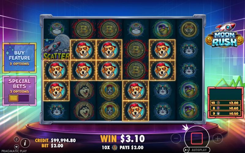Moon Rush gameplay screenshot