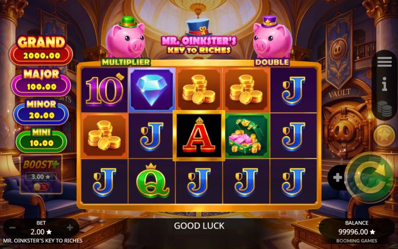 Mr. Oinkster's Key to Riches gameplay screenshot