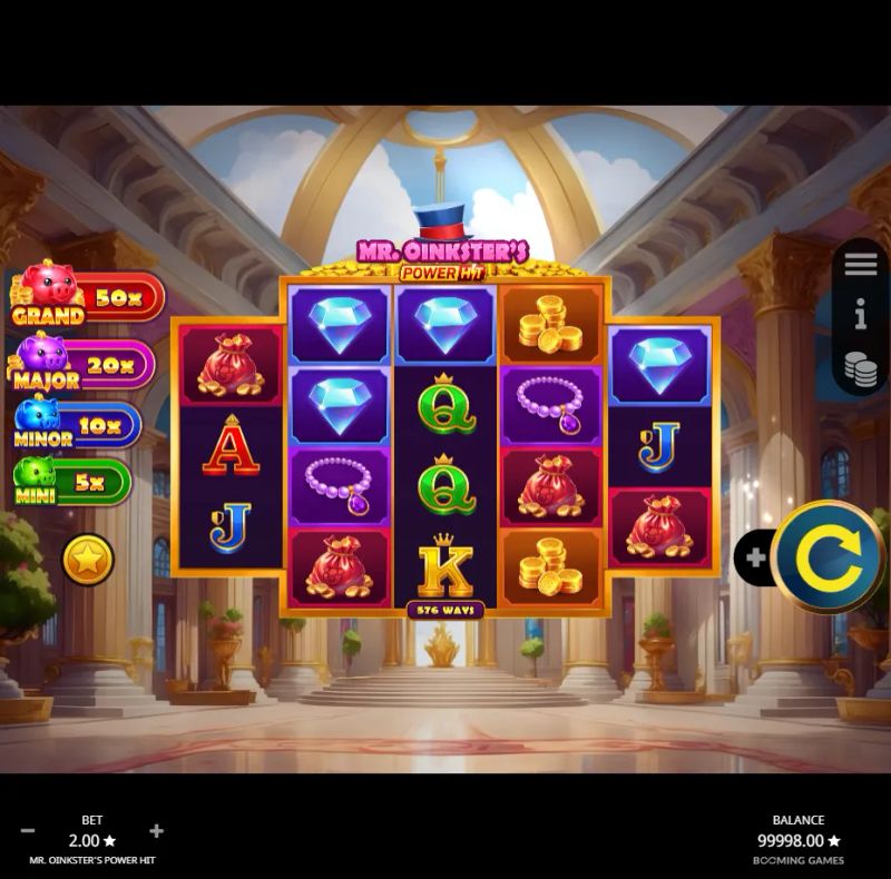 Mr. Oinkster's Power Hit gameplay screenshot