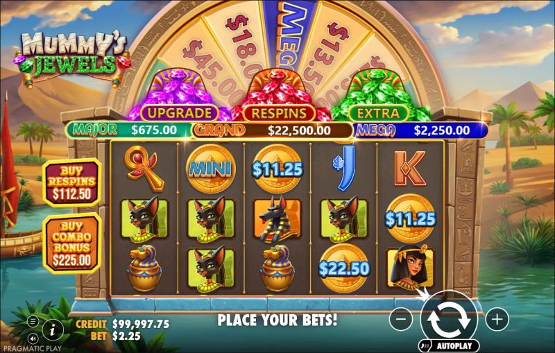 Mummy's Jewels gameplay screenshot