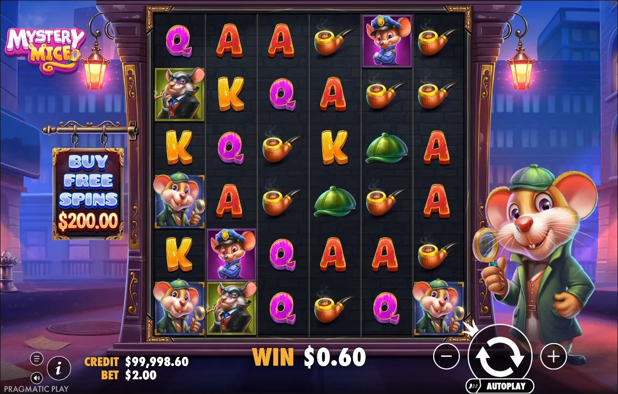 Mystery Mice slot gameplay screenshot