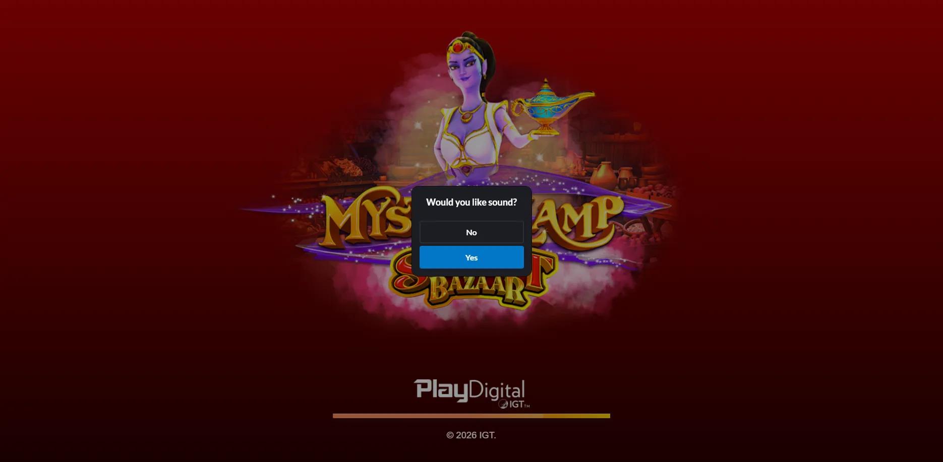 Mystery of the Lamp - Secret Bazaar slot gameplay screenshot