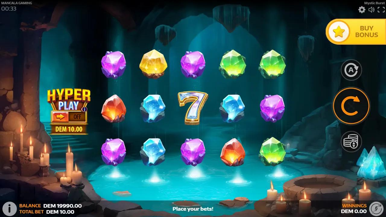 Mystic Burst slot gameplay screenshot