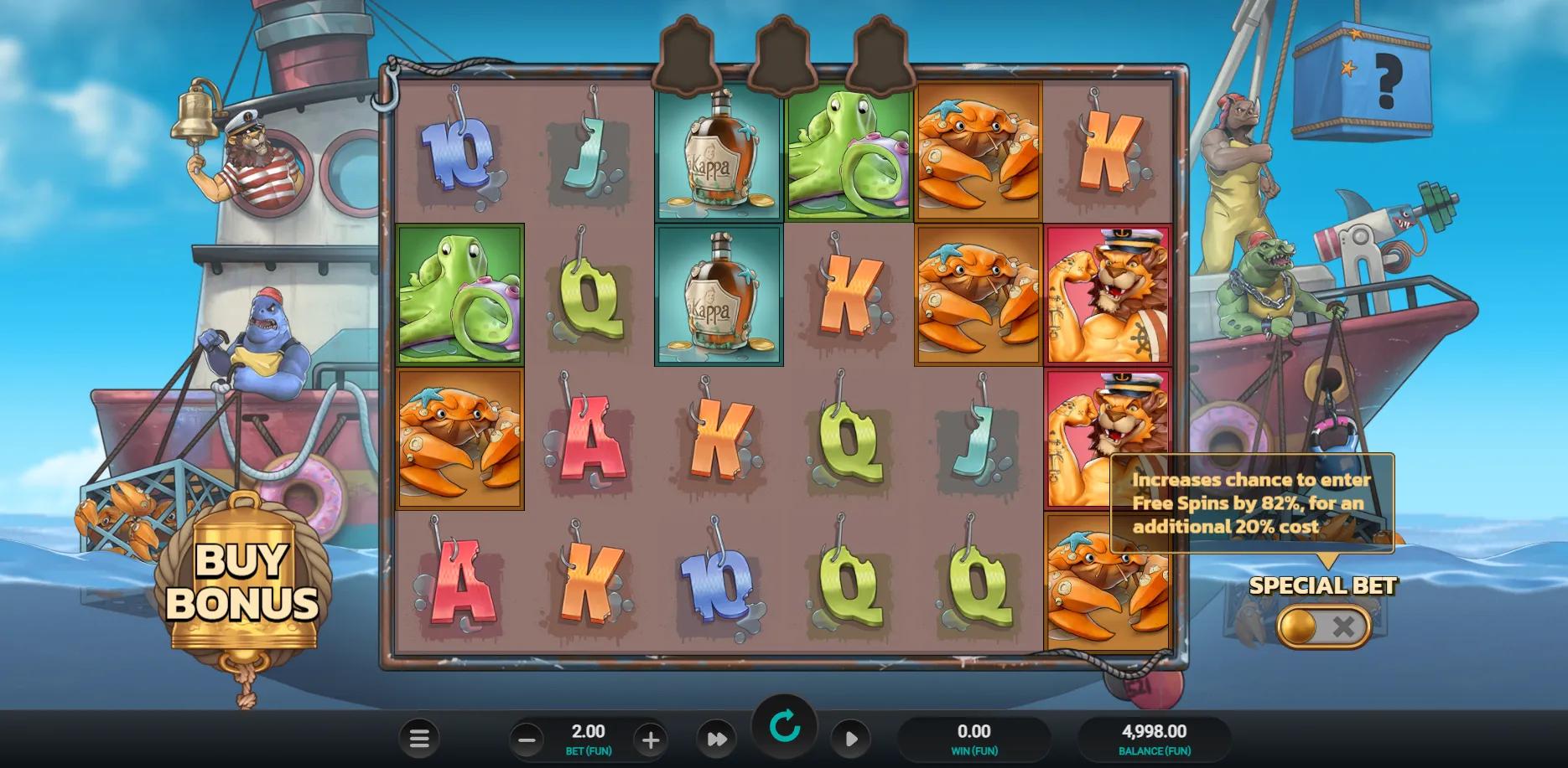 Net Gains slot gameplay screenshot