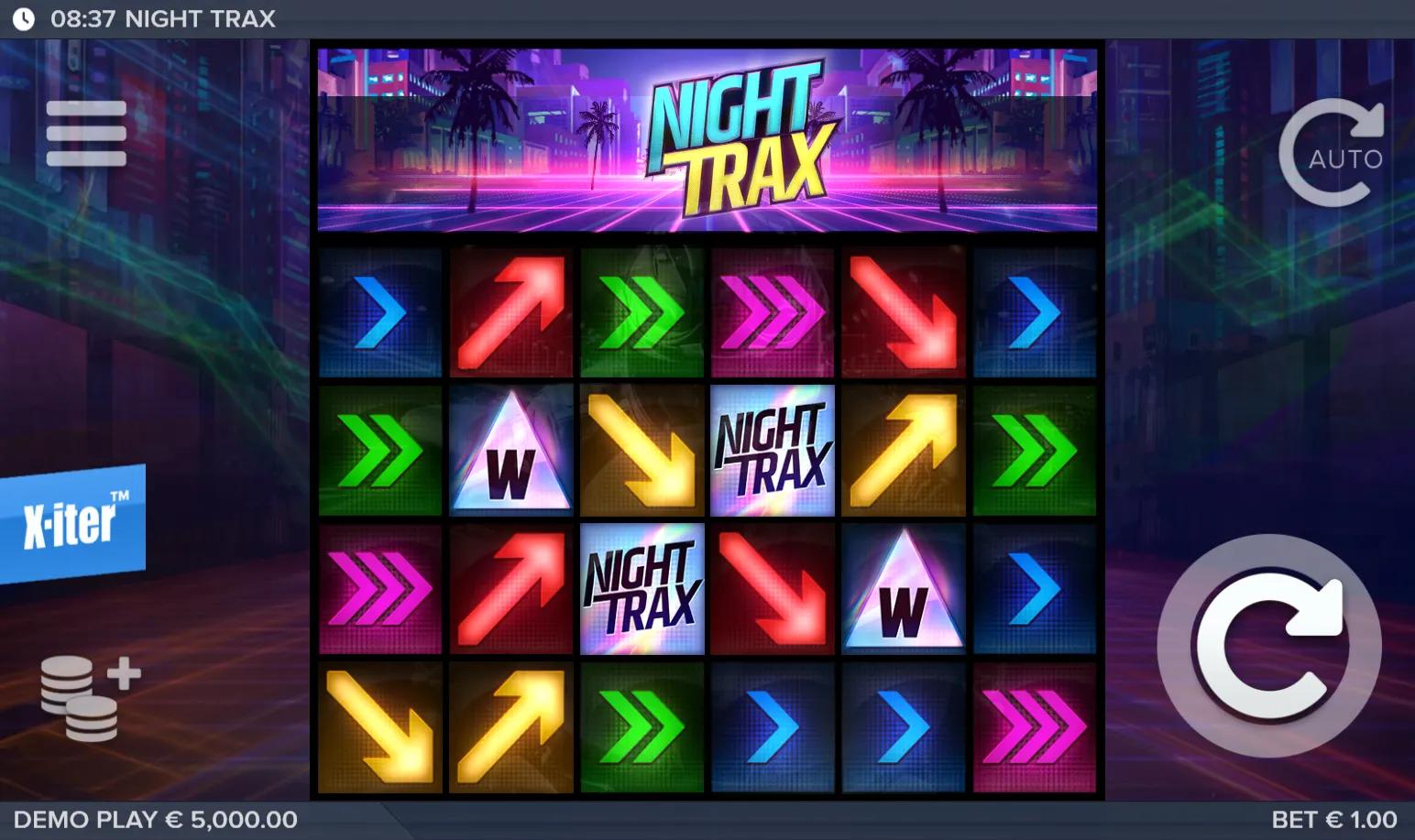 Music slot Night Trax from ELK Studios during gameplay