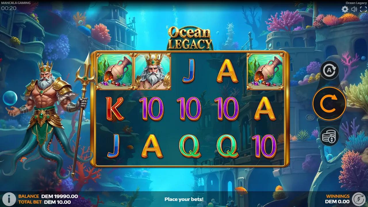 Ocean Legacy slot gameplay screenshot
