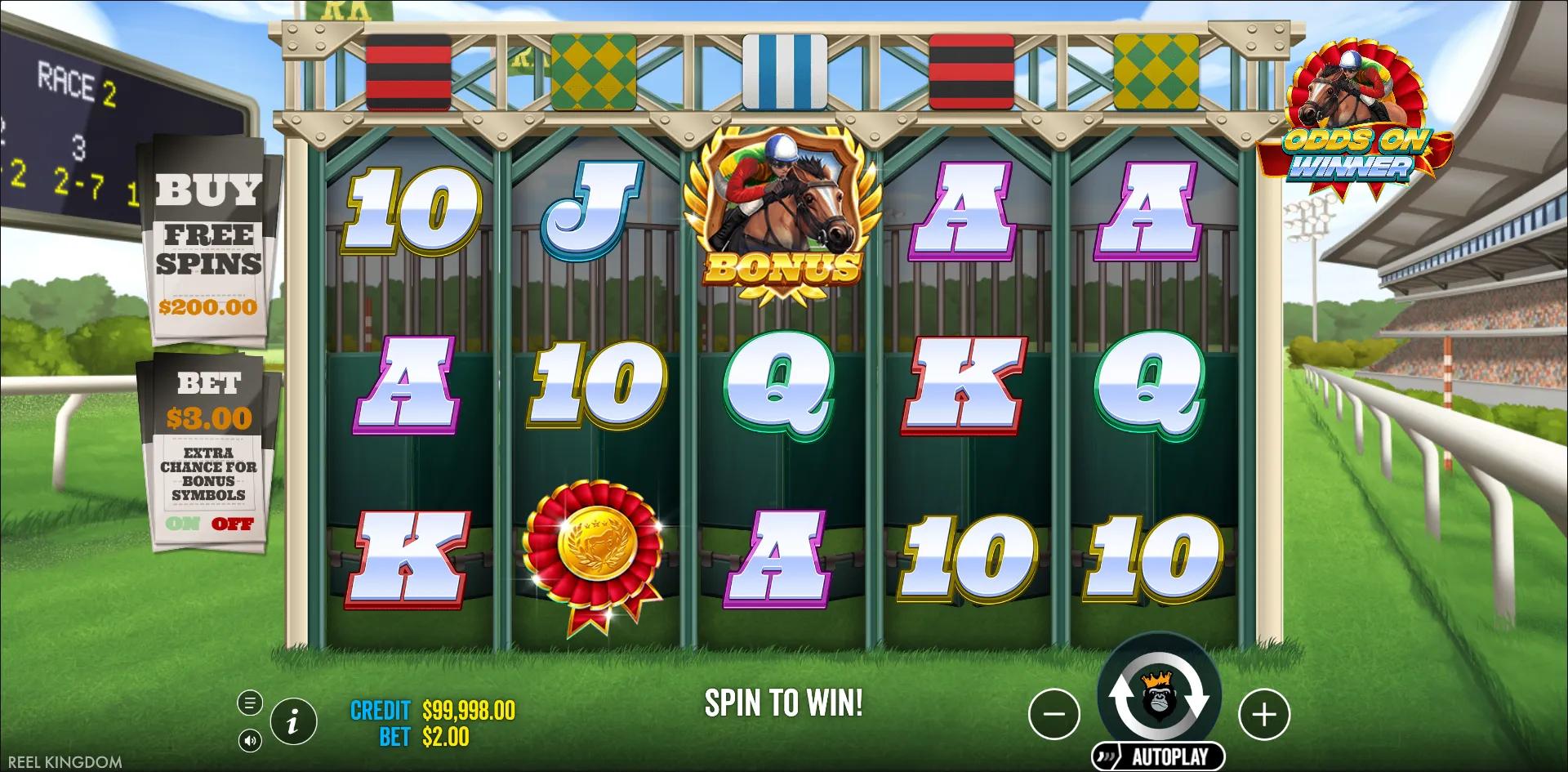 Odds On Winner slot gameplay screenshot