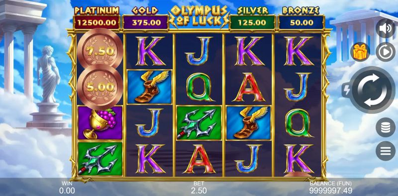 Olympus of Luck: Hold The Spin gameplay screenshot