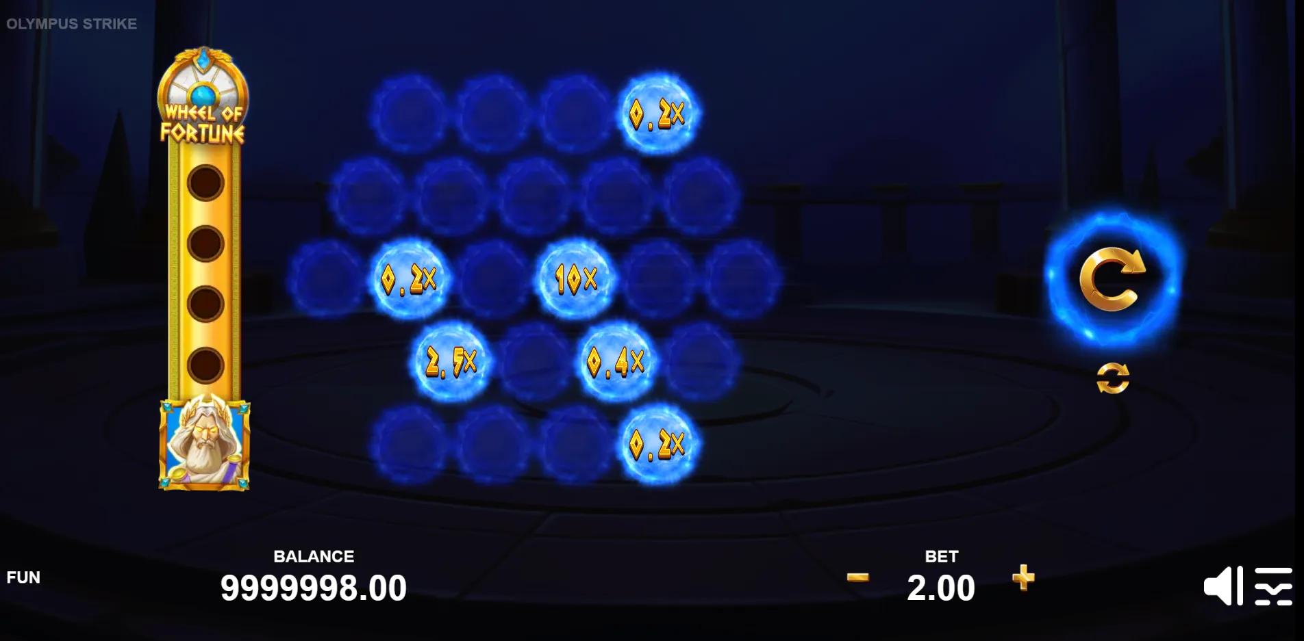 Olympus Strike slot gameplay screenshot