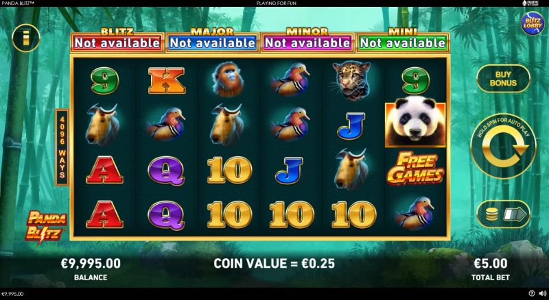 Panda Blitz gameplay screenshot