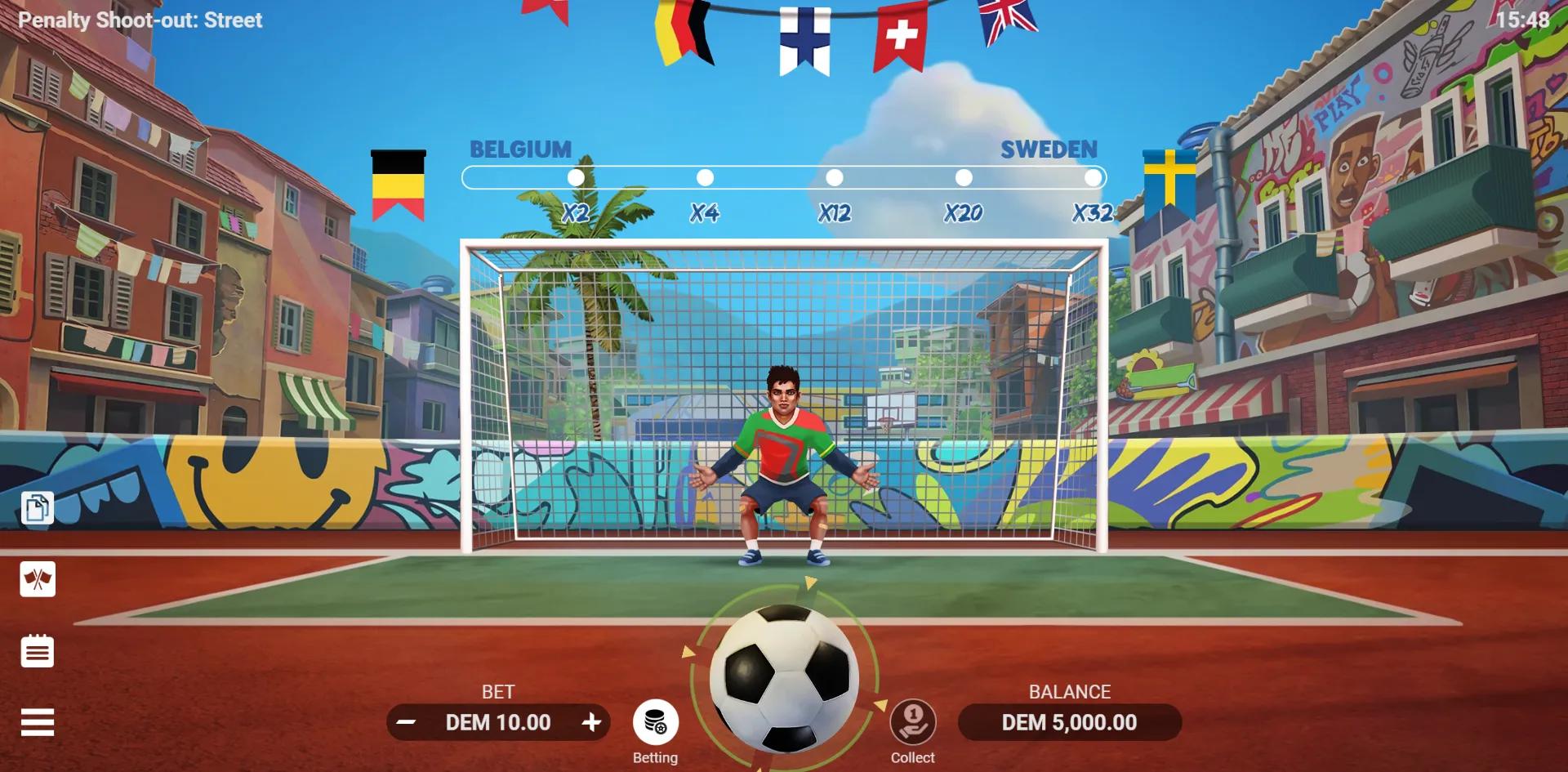 Penalty Shoot-out: Street slot gameplay screenshot