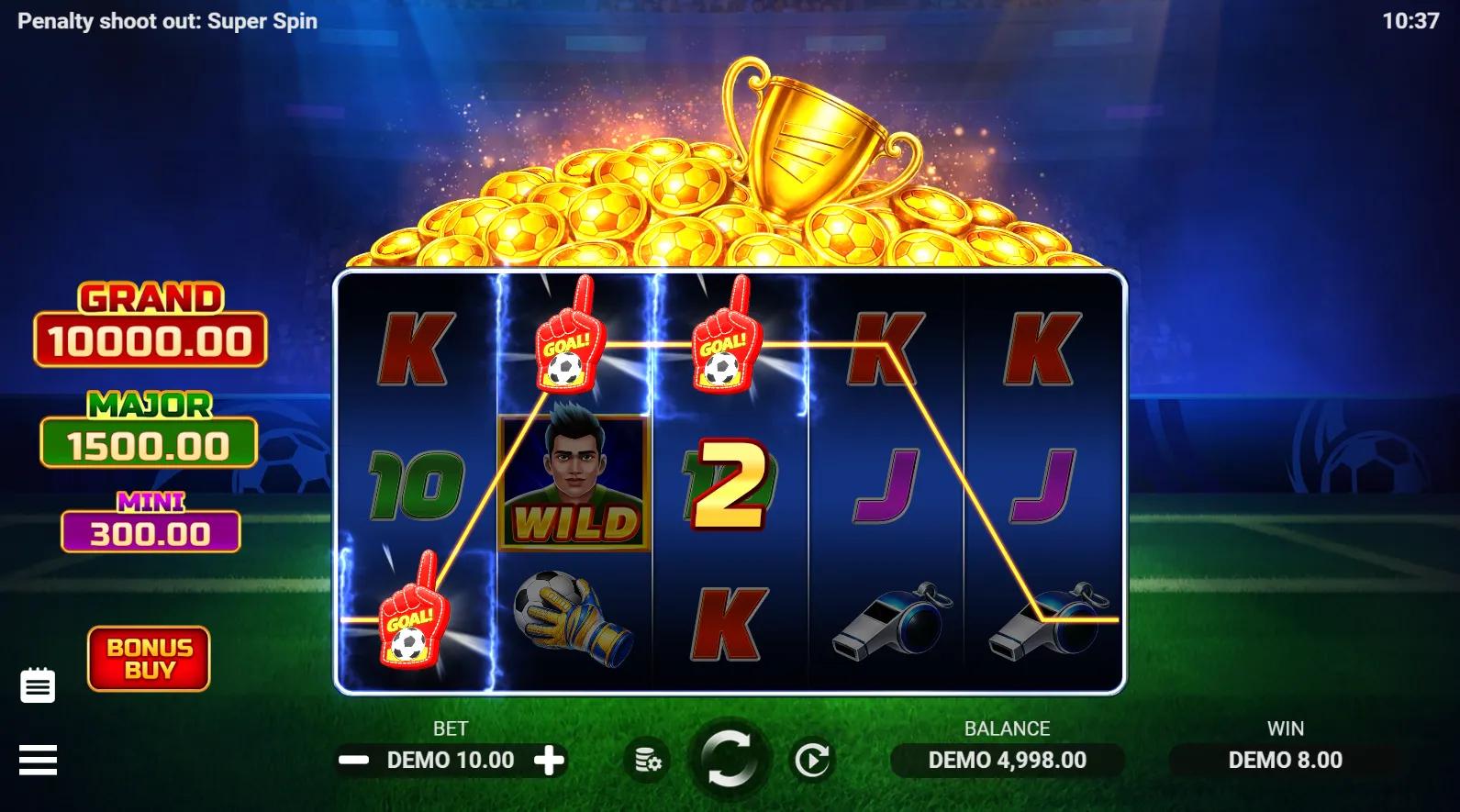 Penalty Shoot-out Super Spin gameplay screenshot