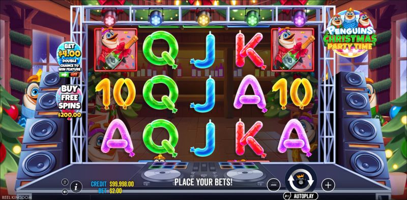 Penguins Christmas Party Time gameplay screenshot