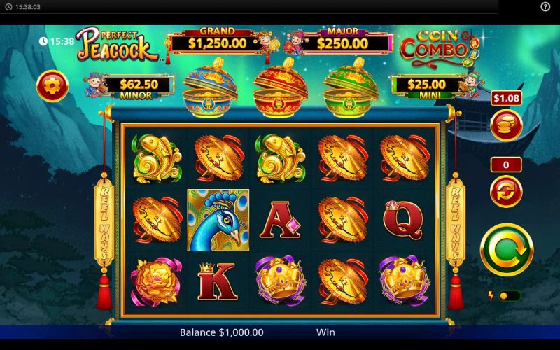 Perfect Peacock Coin Combo gameplay screenshot