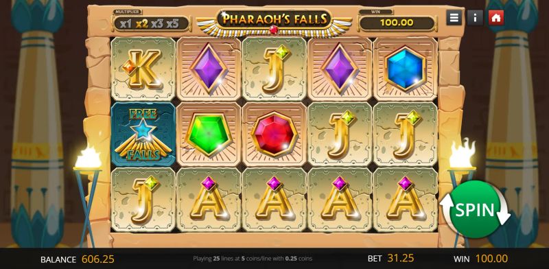 Pharaoh's Falls gameplay screenshot