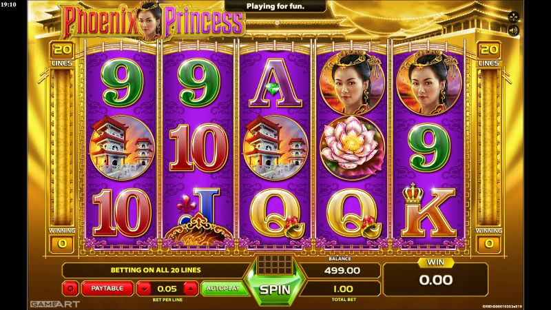 Phoenix Princess gameplay screenshot