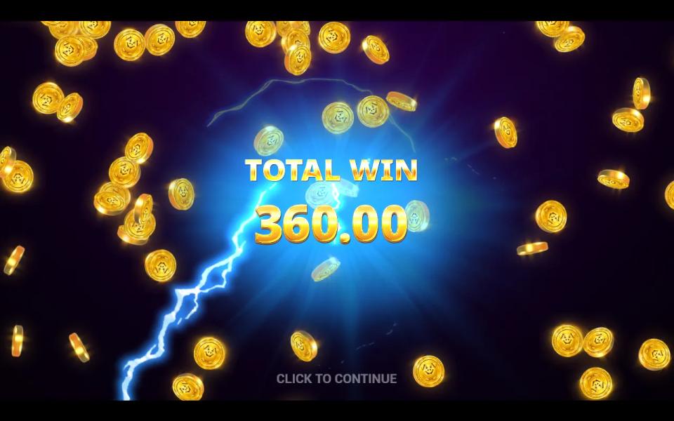 Piggy Bank Coinstorm bonus game ending with its whole accumulated total awarded at once