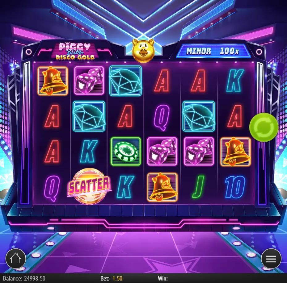 Piggy Blitz Disco Gold by Play'n GO with Cash Collect on Animals-themed reels