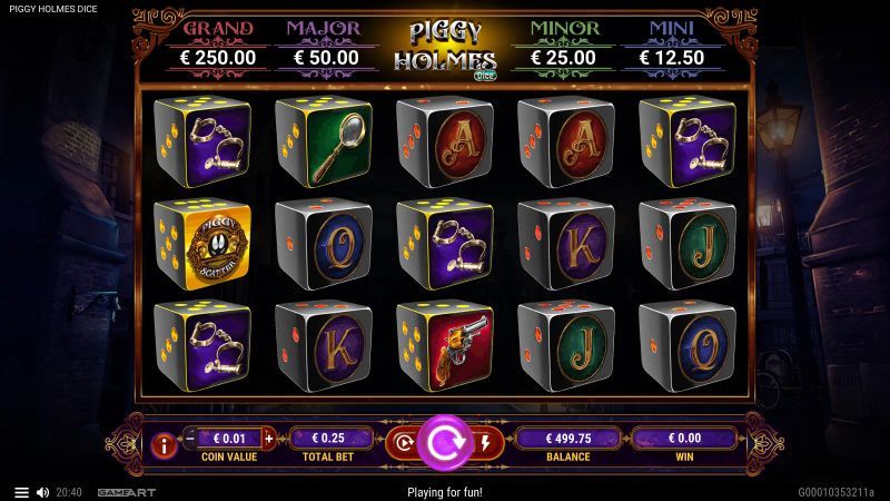 Piggy Holmes Dice gameplay screenshot