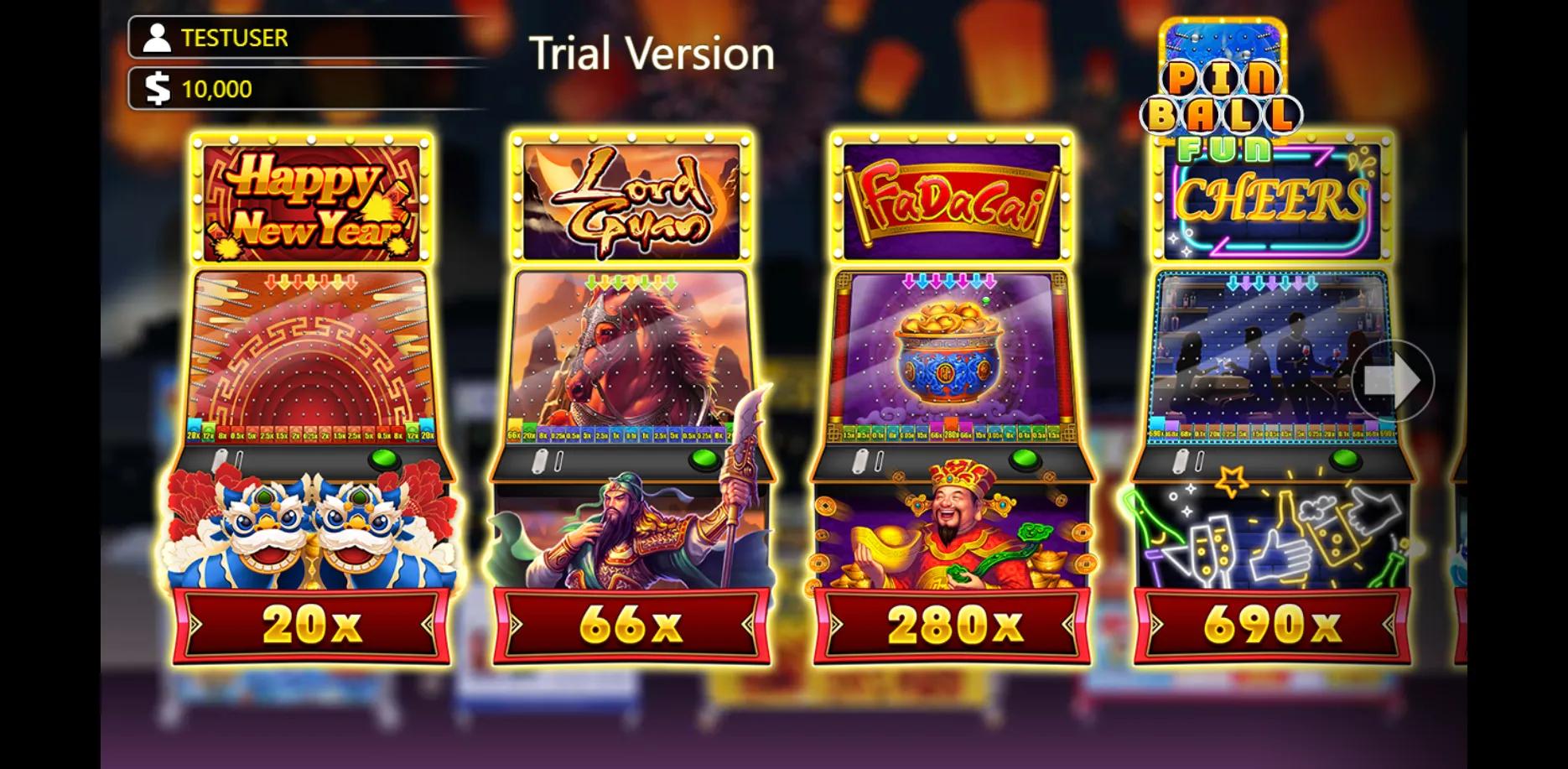 Pinball Fun slot gameplay screenshot
