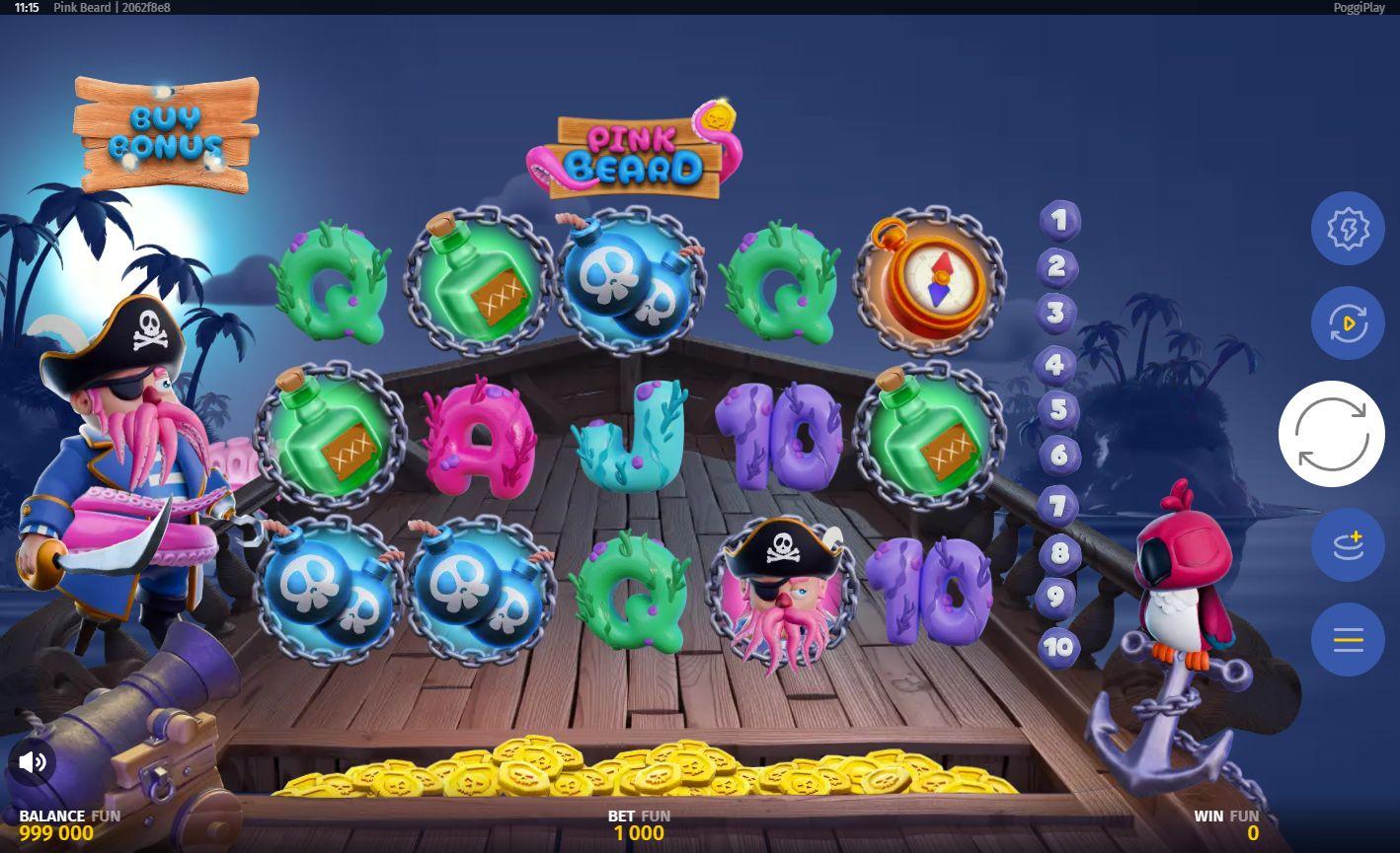 Pink Beard slot gameplay screenshot