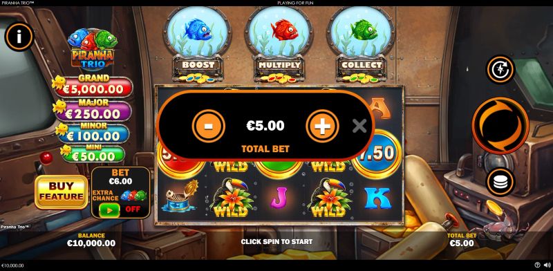 Piranha Trio gameplay screenshot