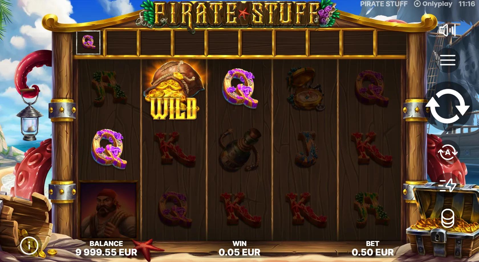 Pirate Stuff slot gameplay screenshot