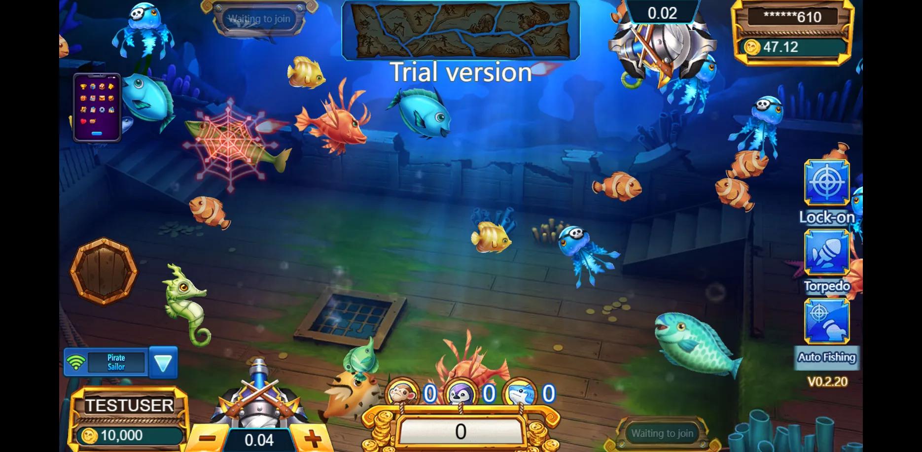 Pirates Fishing slot gameplay screenshot