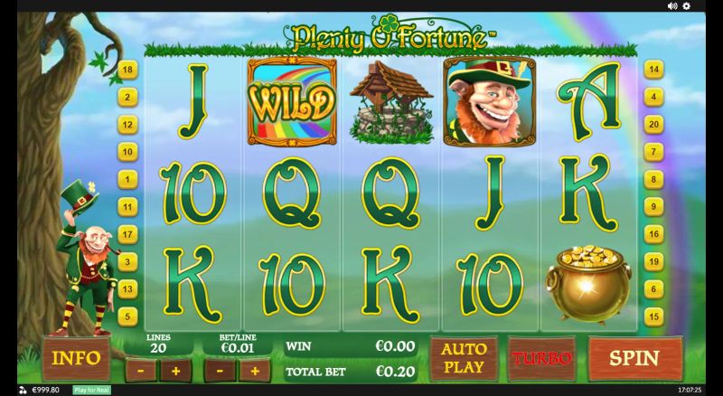 Plenty O'Fortune gameplay screenshot