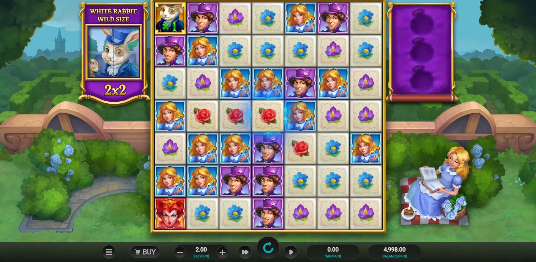 Plunderland slot gameplay screenshot