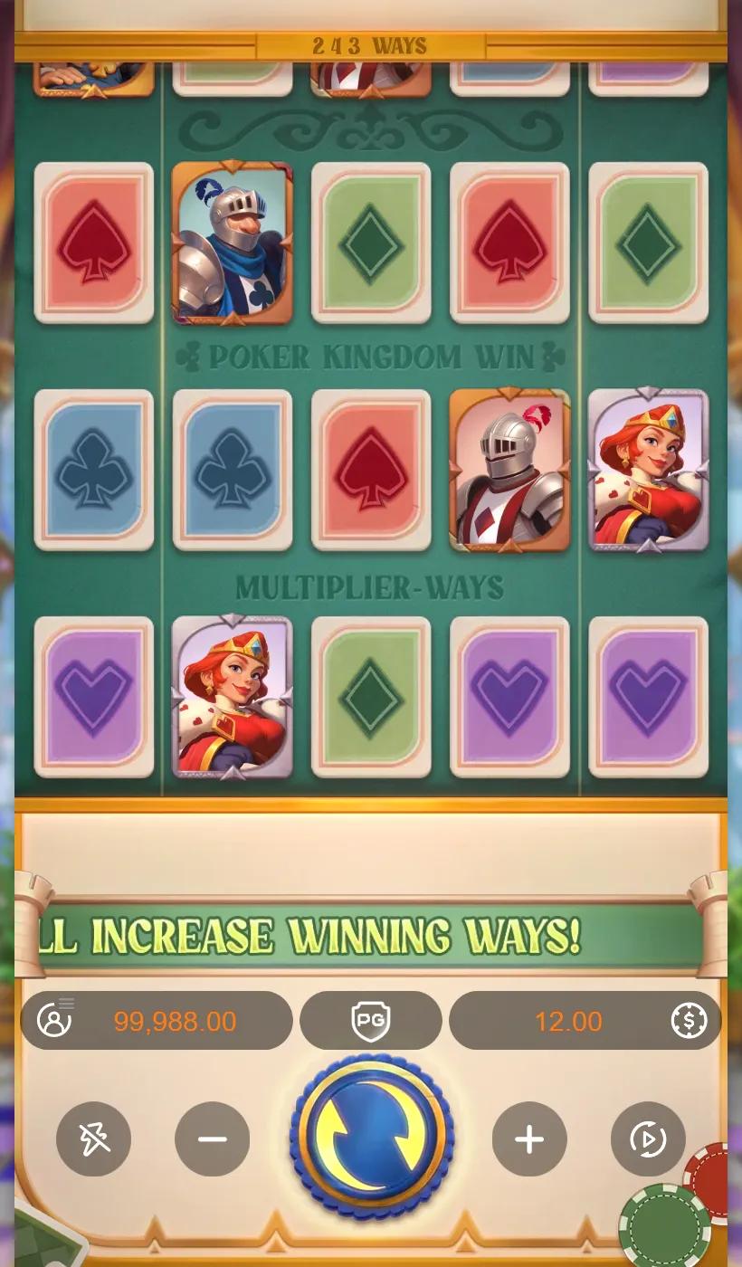 Poker Kingdom Win dead board at the base 243 ways