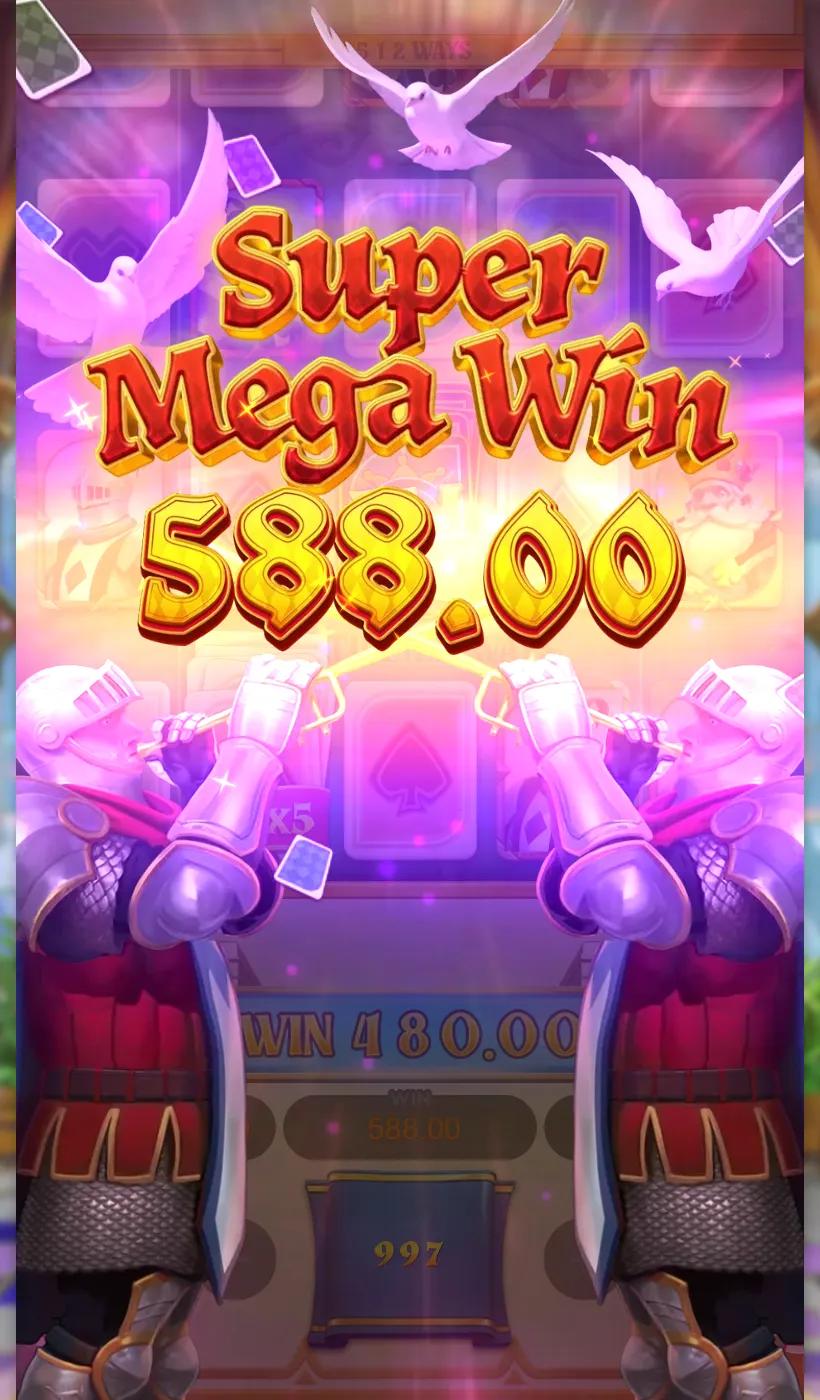 Poker Kingdom Win Super Mega Win of 588.00 on a 12.00 stake