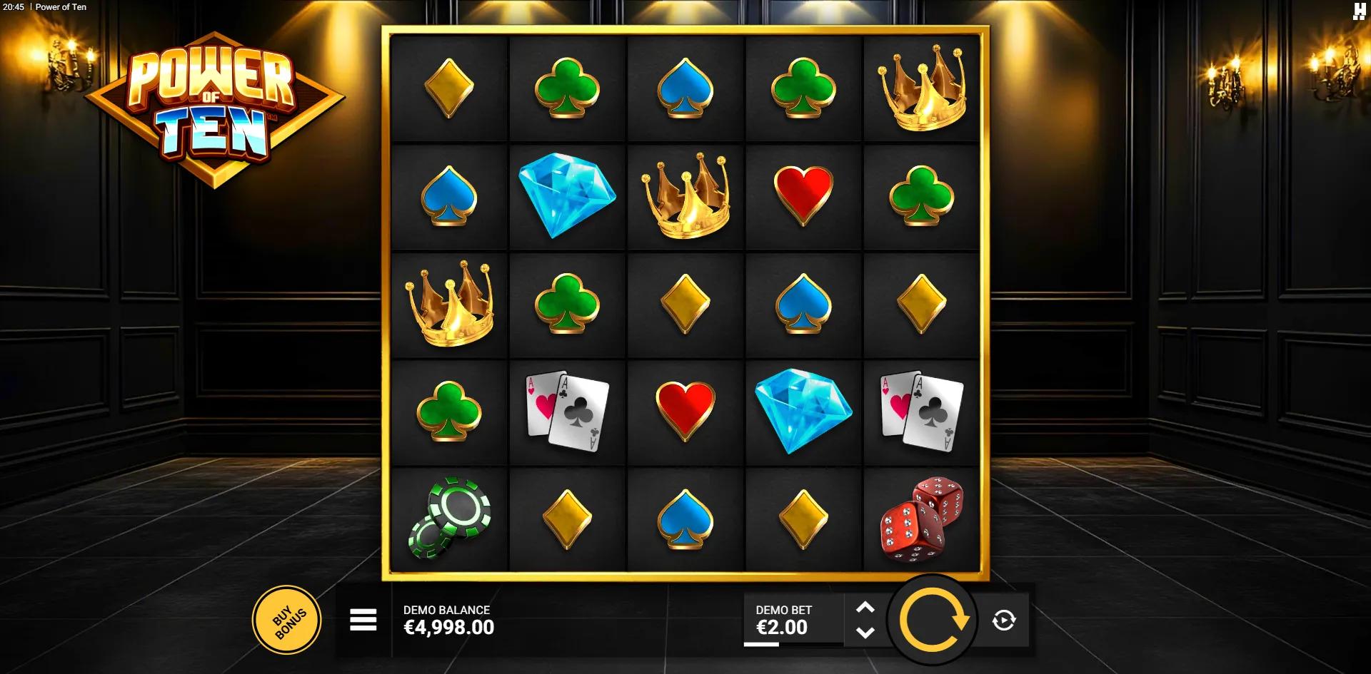 Power of Ten slot gameplay screenshot