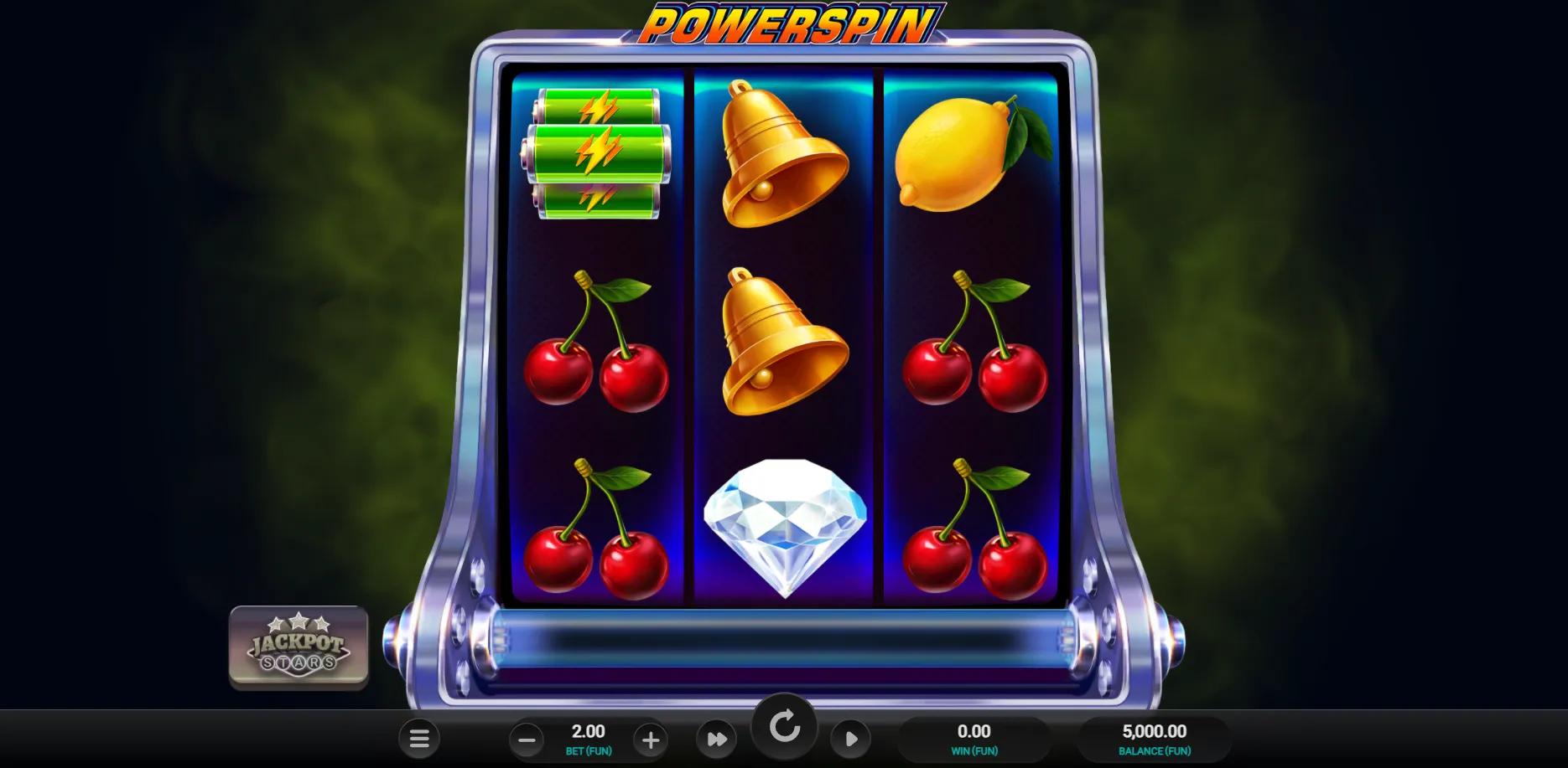 Powerspin slot gameplay screenshot