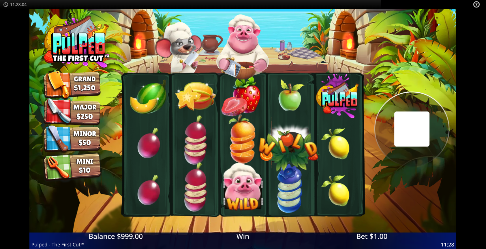 Pulped: The First Cut slot gameplay screenshot