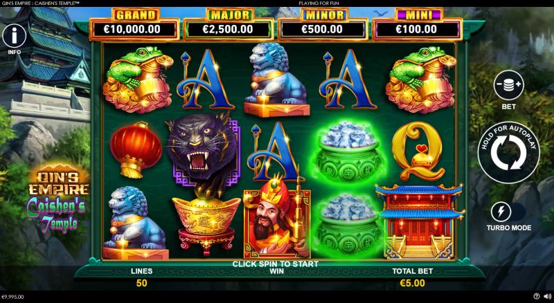 Qin's Empire: Caishen's Temple gameplay screenshot