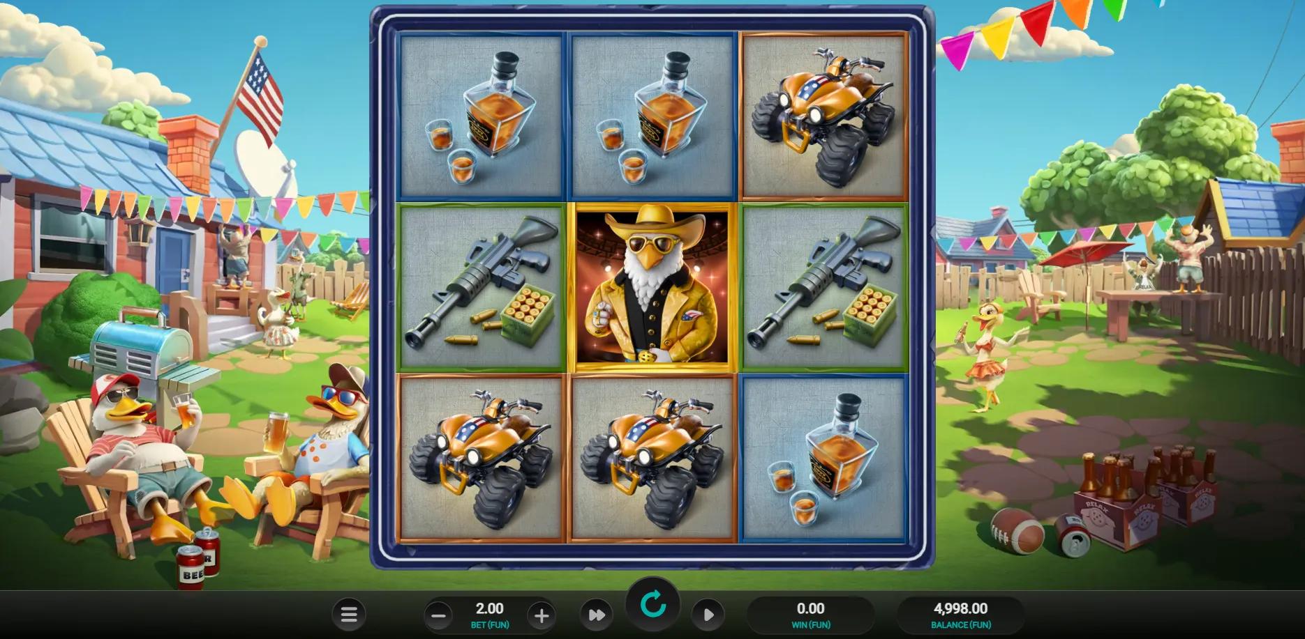 Quackin' Reels slot gameplay screenshot