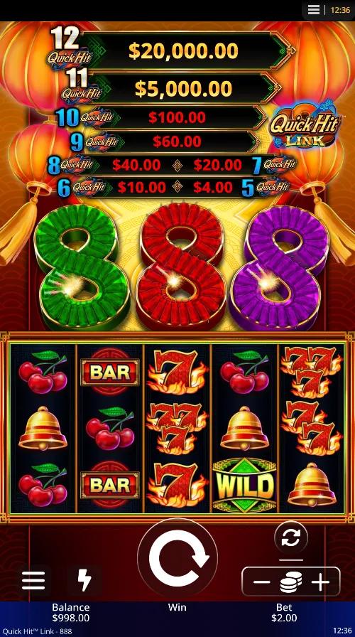 Quick Hit Link 888 Red gameplay screenshot