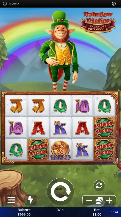 Rainbow Riches Even More Pots of Gold gameplay screenshot