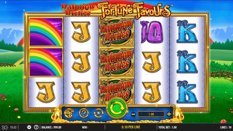 Rainbow Riches Fortune Favours gameplay screenshot